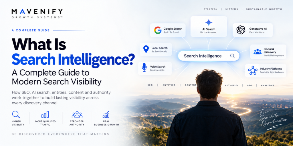 Search Intelligence connecting SEO AI search entities content and authority