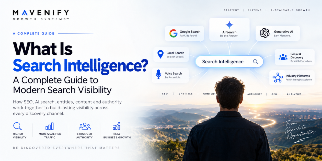 Search Intelligence connecting SEO AI search entities content and authority