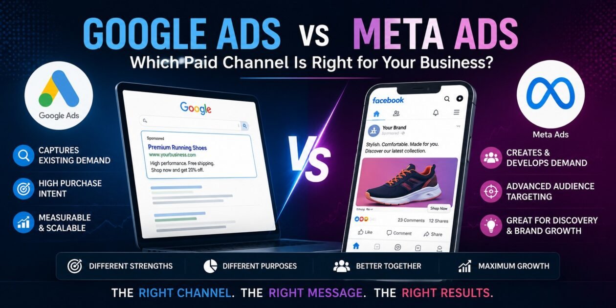 Google Ads vs Meta Ads for paid growth strategy